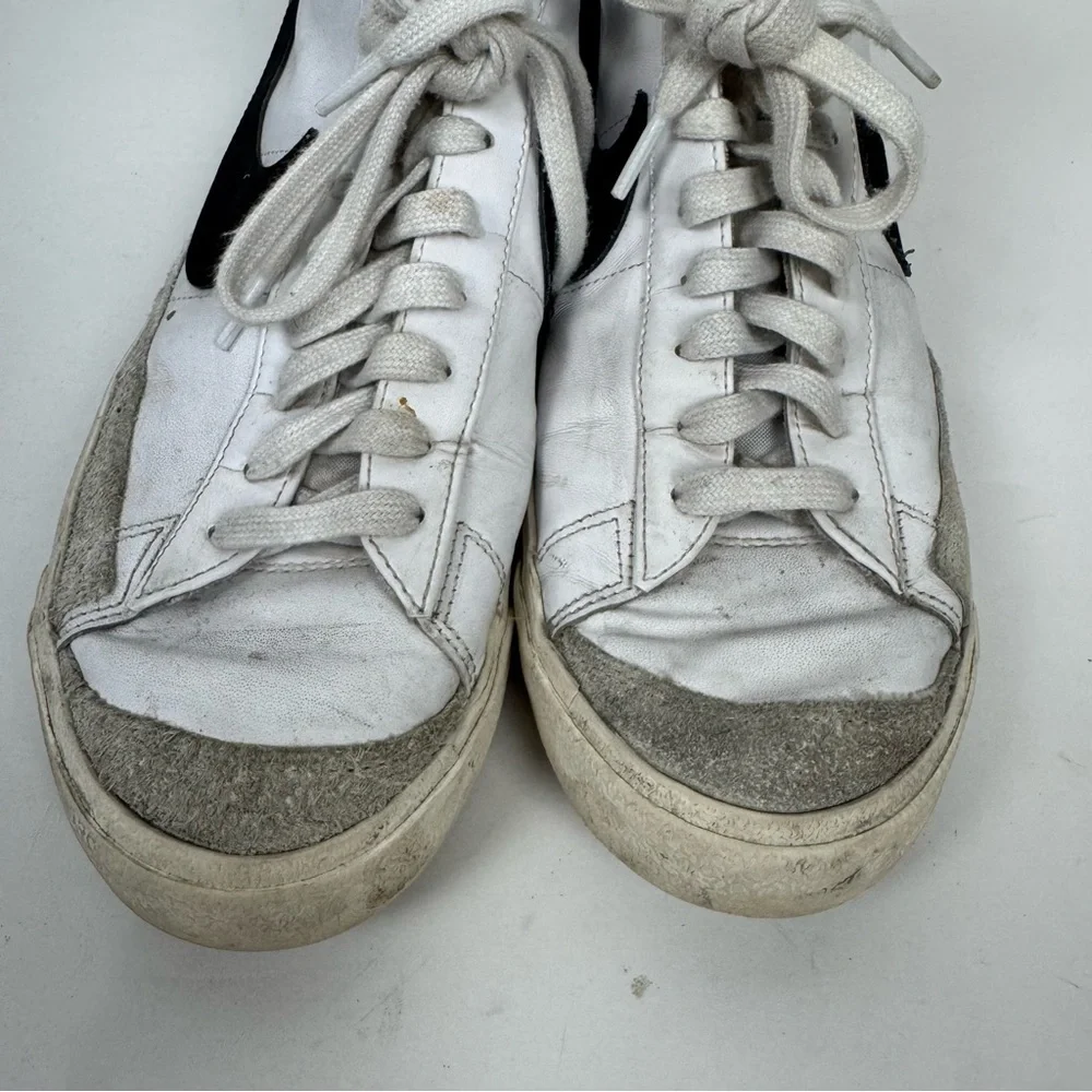 Nike Playboy Blazer Mid '77 Vintage Casual Shoes Black & White Weightlifting - Picture 3 of 9